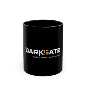 Darkgate Tech & Security Logo Mug | Black Ceramic Coffee Mug