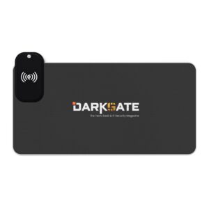Darkgate Logo LED Wireless Charging Gaming Mouse Pad
